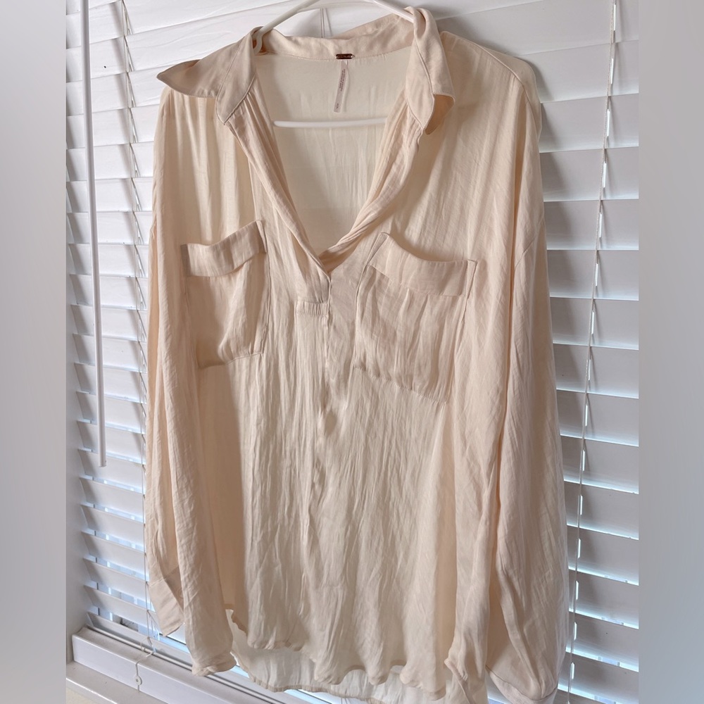 Elegant silky free people blouse
